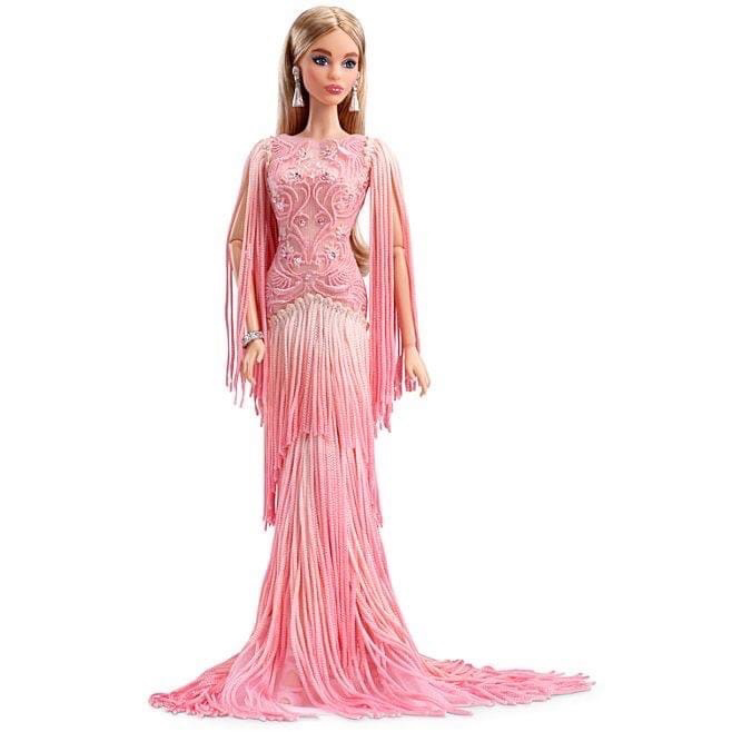 Blush Fringed Gown Barbie Doll RESTYLED DOLL CATALOG