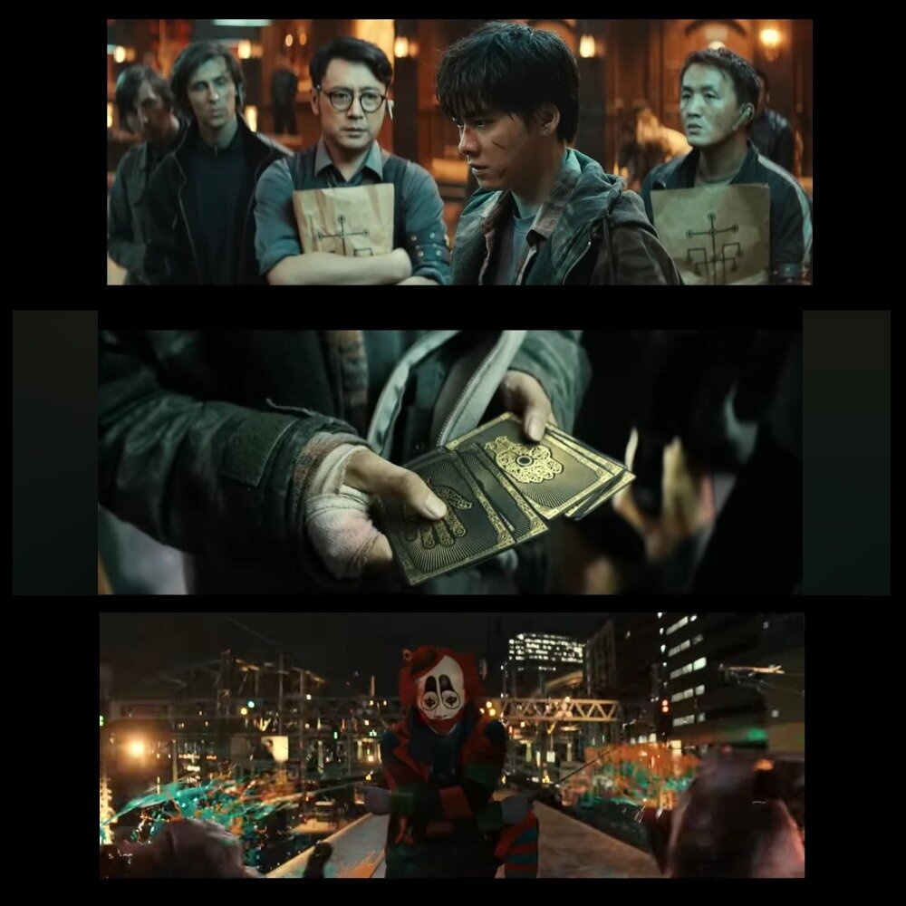 На фото обработанные мной скрины из фильма "Мир животных", сценариста и режиссера Хань Янь, производство Shanghai Ruyi Film Production Co., Ltd., Shanghai Pitaya Film Production Co., Ltd., Tencent Pictures, Jixiang Films, Fire Dragon Guo Pictures, Youth Enlight. Скрины собраны мной в коллаж. Коллаж демонстрирует внешний вид главного героя до и после его провалов в мир мечтаний, а так же карточки игры.  Подробнее об этом рассказано в статье.Все материалы принадлежат правообладателям и размещены исключительно в информационных целях.