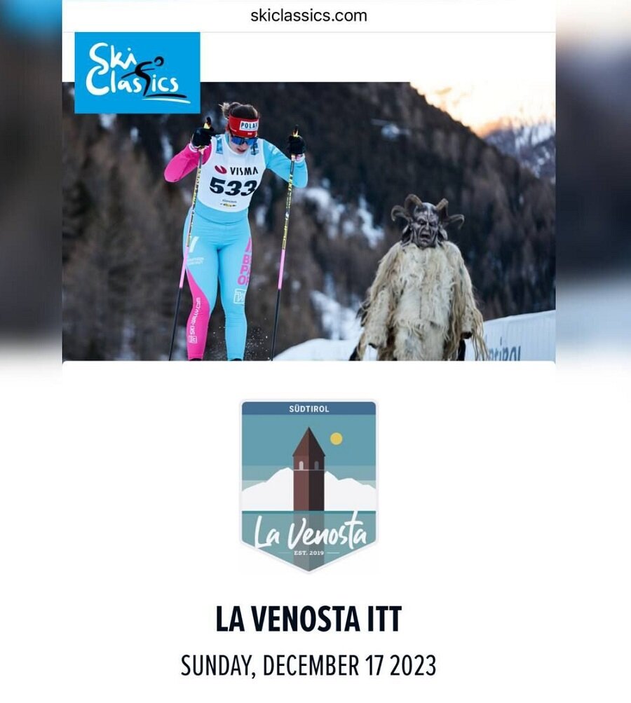    Варвара Прохорова на Ski Classics. Скриншот