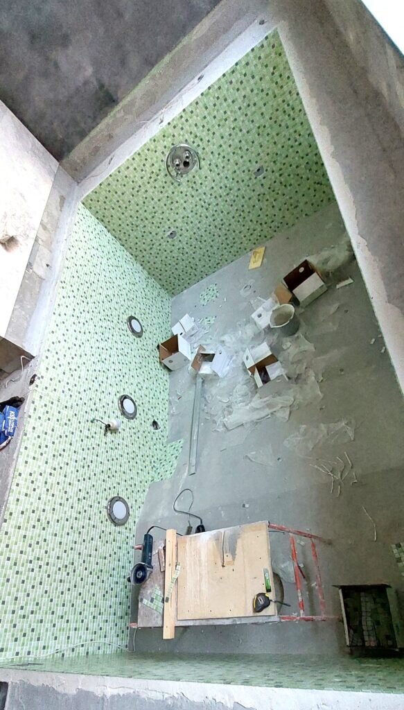 Этапы строительства бассейна