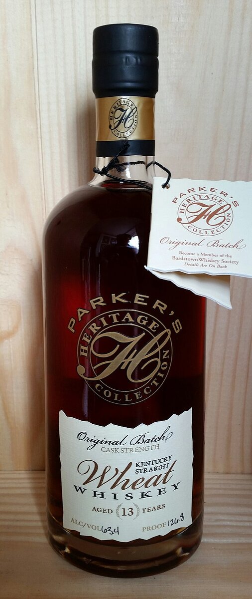 Dominic Lockyer. Виски Parkers Heritage Collection Kentucky Straight Wheat выдержанный 13 лет.  63,4%