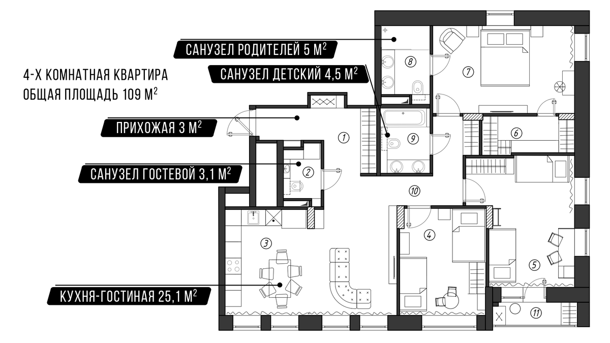 Небольшой гостевой санузел 3 м² с постирочной | 3Dplitka и дизайн интерьера  | Дзен