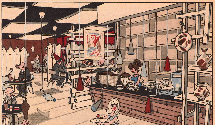 Рисунок И. Семенова. Журнал "Крокодил" № 10 1967 год.