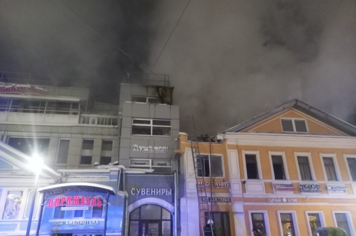    Здания, пострадавшие в пожаре на Большой Покровской, планируют восстановить