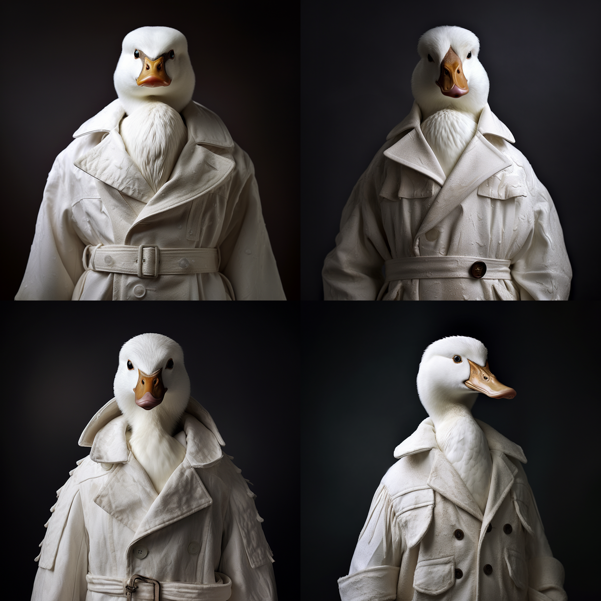Я не смогла выбрать, так будет сразу 4 уточки в белом пальто 🦆