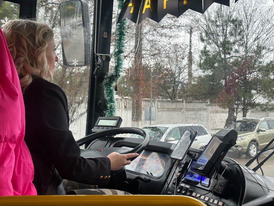    Пассажиры особенно любят этот автобус Александра Тимощенко