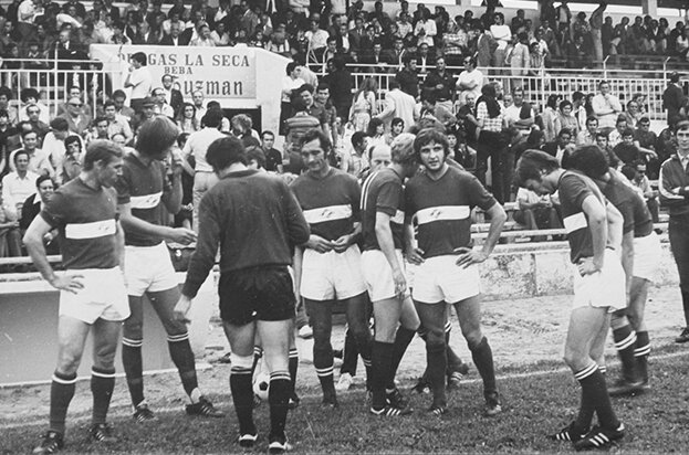    Футболисты «Спартака» перед матчем с «Атлетико».из личного архива Александра Пискарева