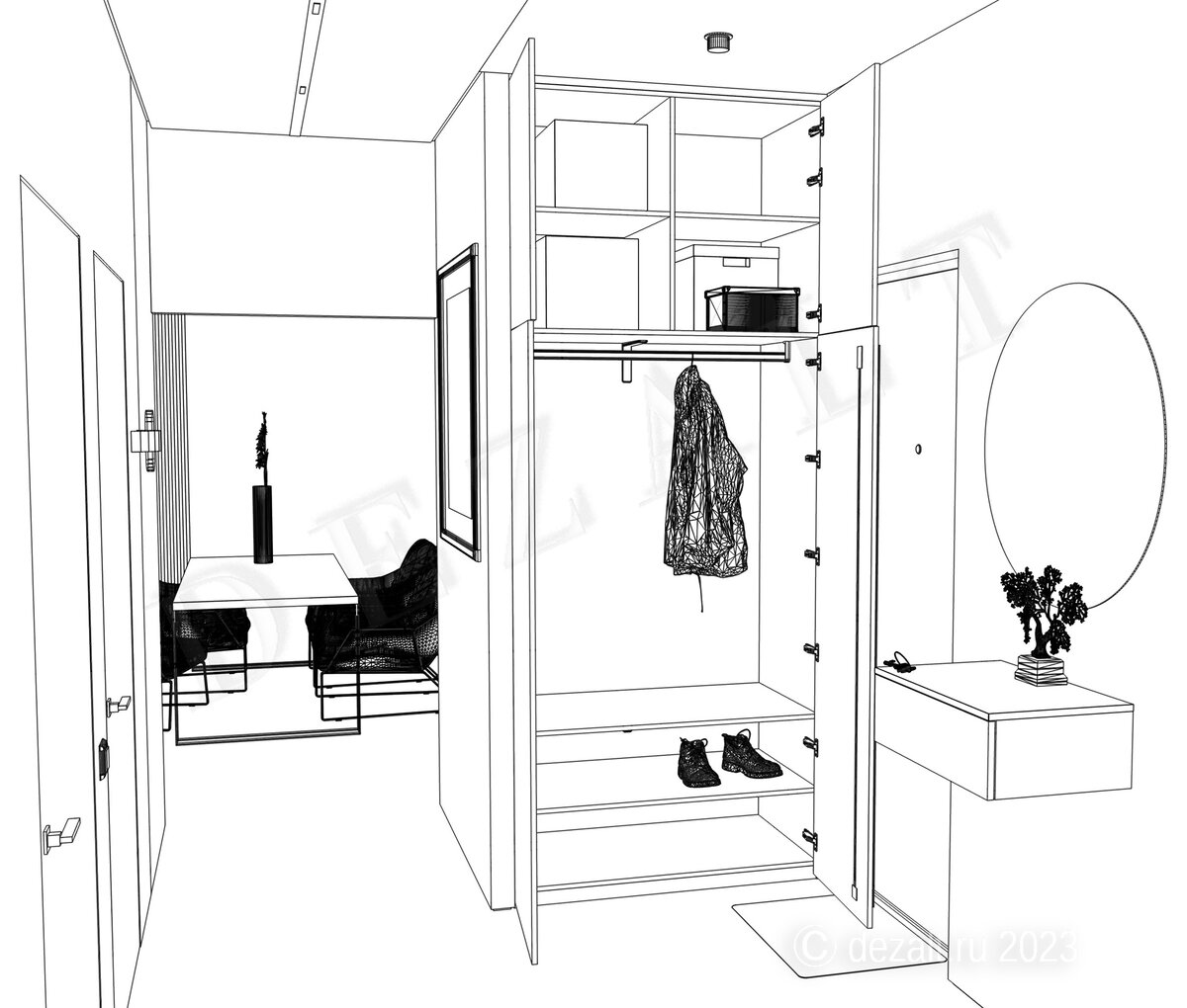 Простой распашной шкаф в прихожую | Эдуард Суханов | Дзен