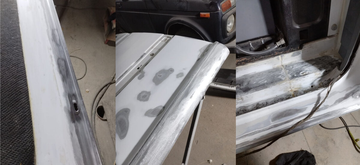 Зачистка дверных проемов и самих дверей