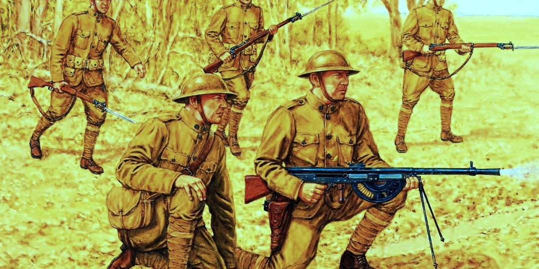 1МВ. Пулеметы армии США