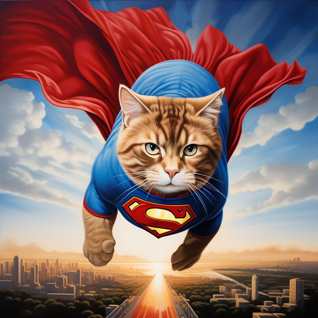 Superman Cat Costume - Pet Costume Center