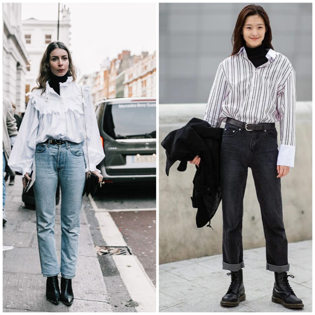 Свитер с воротником-поло и геометрическим узором