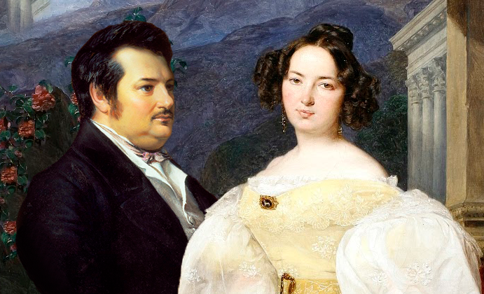 Оноре де Бальзак и Эвелина Ганская