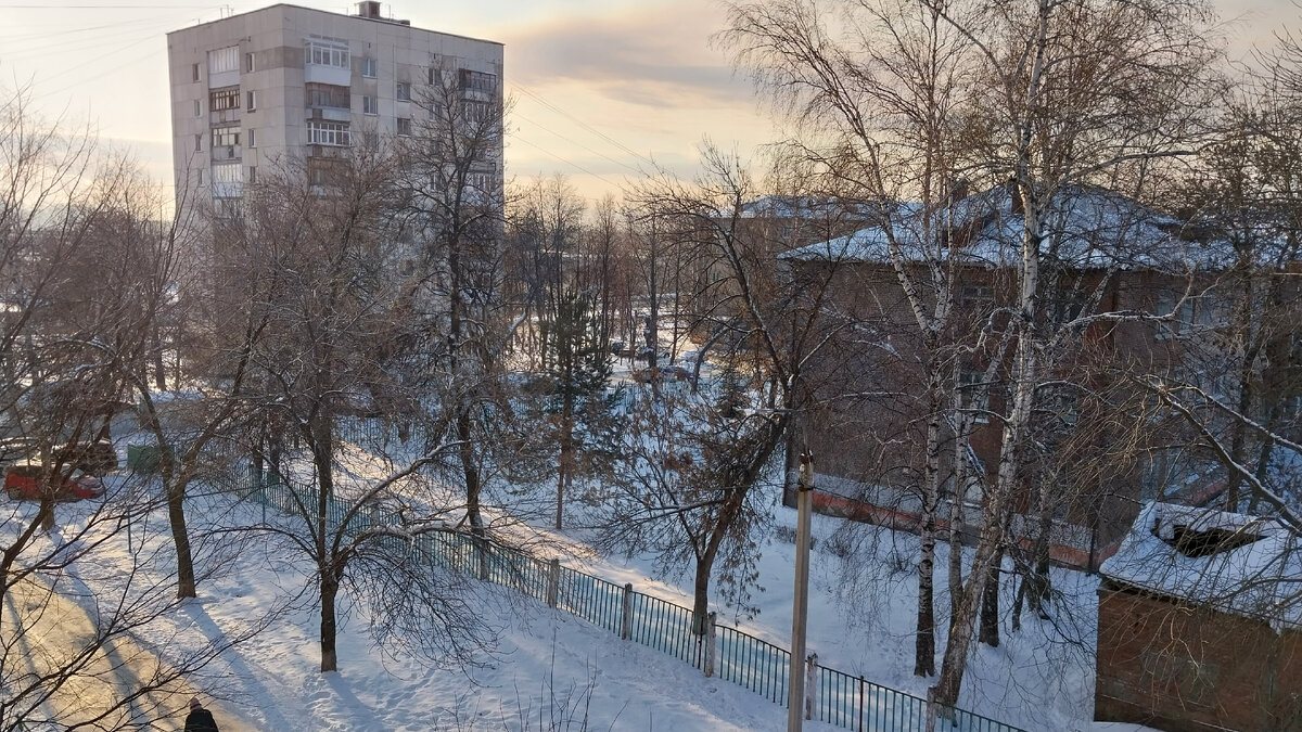 Вид из окна.