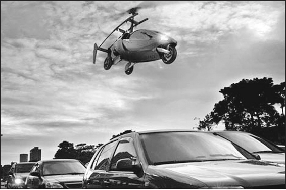 Картинка из свободных источников. PAL-V ONE - двухместный гибрид автомобиля и гироплана. Гироплан предназначен для перевозки грузов.