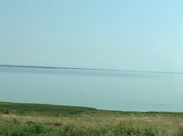 Таганрогский залив Азовского моря.  Собственное  фото автора 
