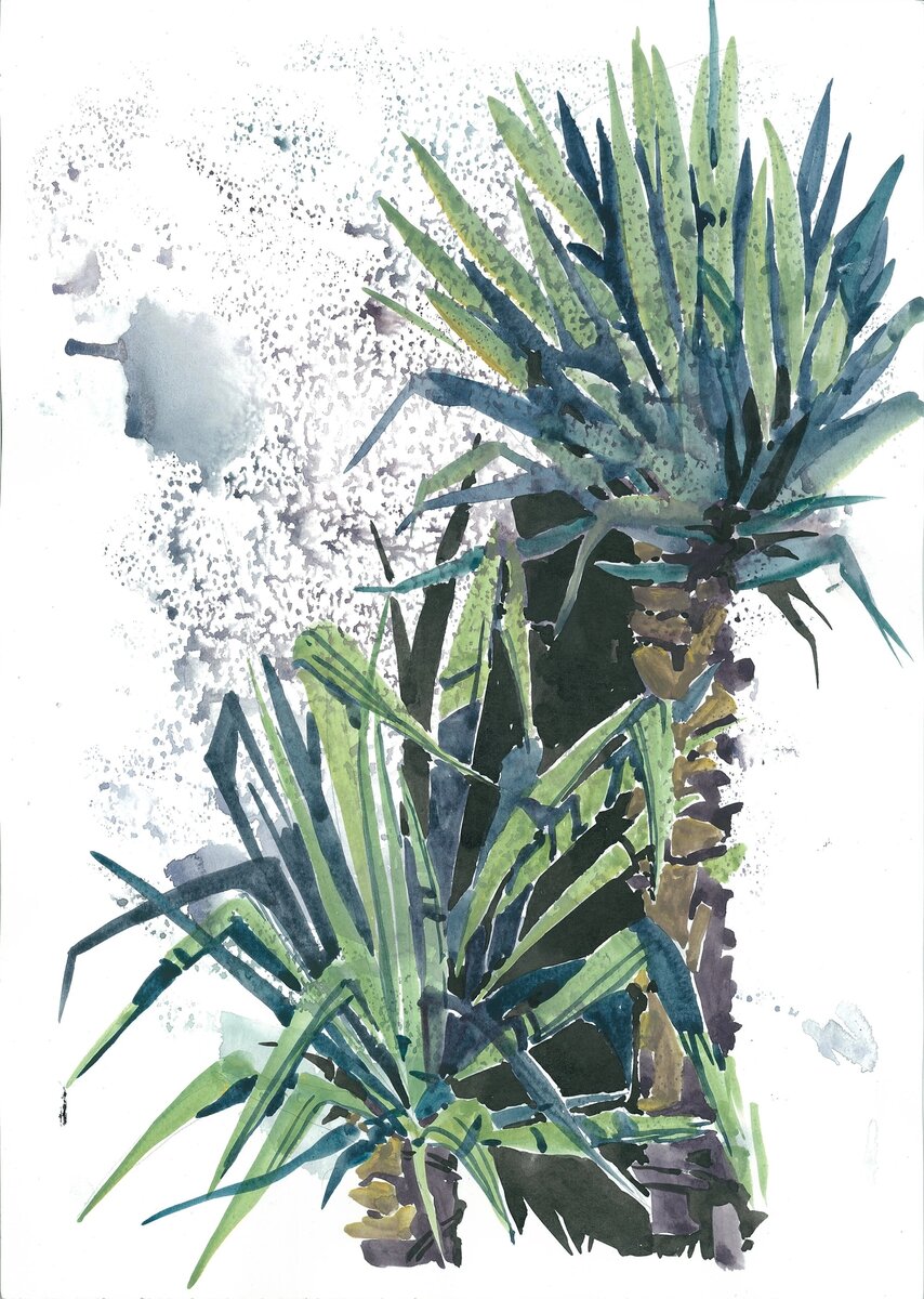 1 января мне не хватило мелких листочков, и мы поехали в Сочи в "Леонардо" за форматом А3 (папка для черчения)