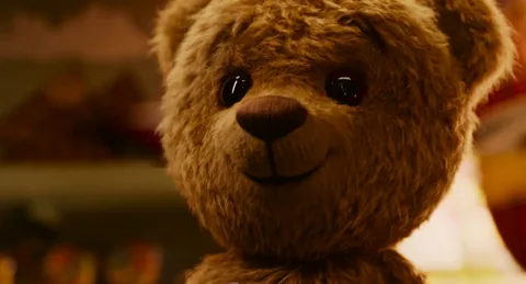 Счастливый мишка!