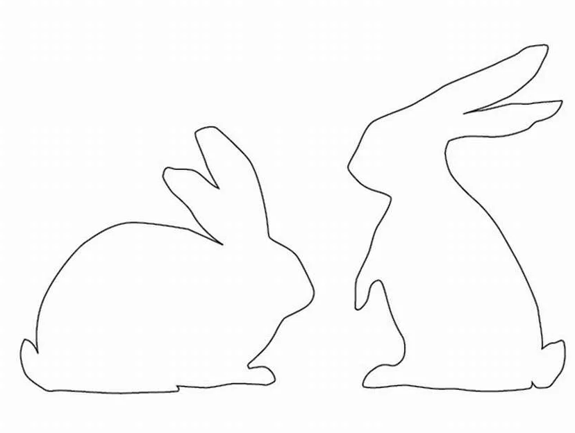 Трафарет кролика для вырезания. Кролик на окно трафарет. Кролик трафарет для вырезания на окна. Трафарет зайчика. Кролик трафарет.