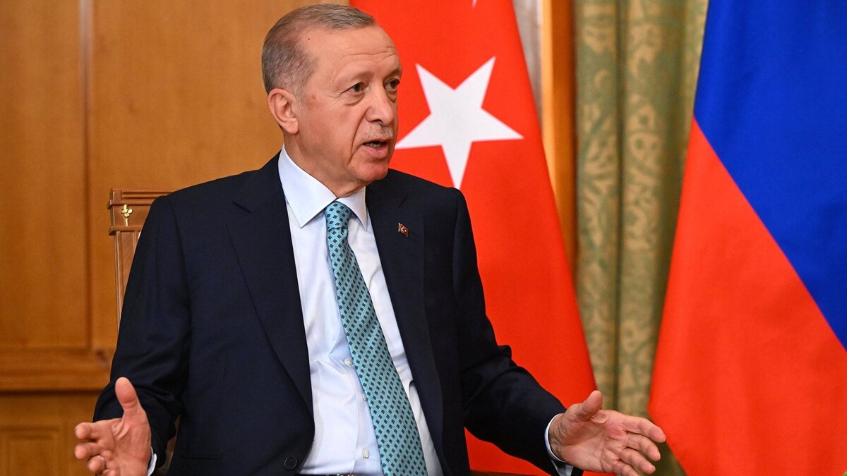    Президент Турецкой Республики Реджеп Тайип Эрдоган© РИА Новости . Сергей Гунеев