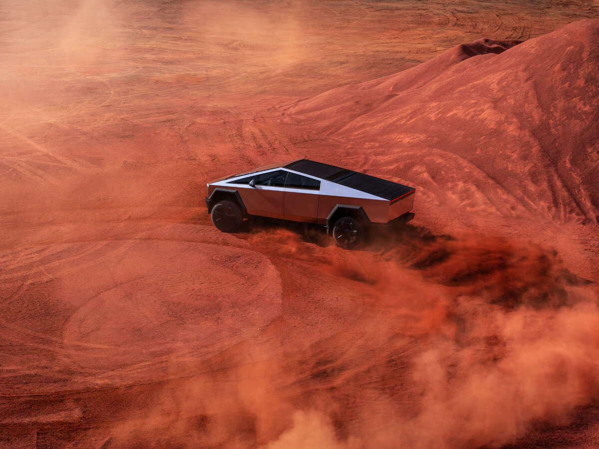 Tesla Cybertruck впечатляет, хотя производится не Китае, а в Техасе, США, изображение любезно предоставлено Tesla, Inc.