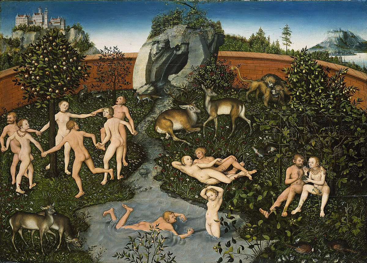 Золотой век. Лукас Кранах Старший. Источник: https://commons.wikimedia.org/wiki/File:Lucas_Cranach_d.%C3%84._-_Das_Goldene_Zeitalter_(Nasjonalgalleriet,_Oslo).jpg#/media/Файл:Lucas_Cranach_d.Ä._-_Das_Goldene_Zeitalter_(Nasjonalgalleriet,_Oslo).jpg