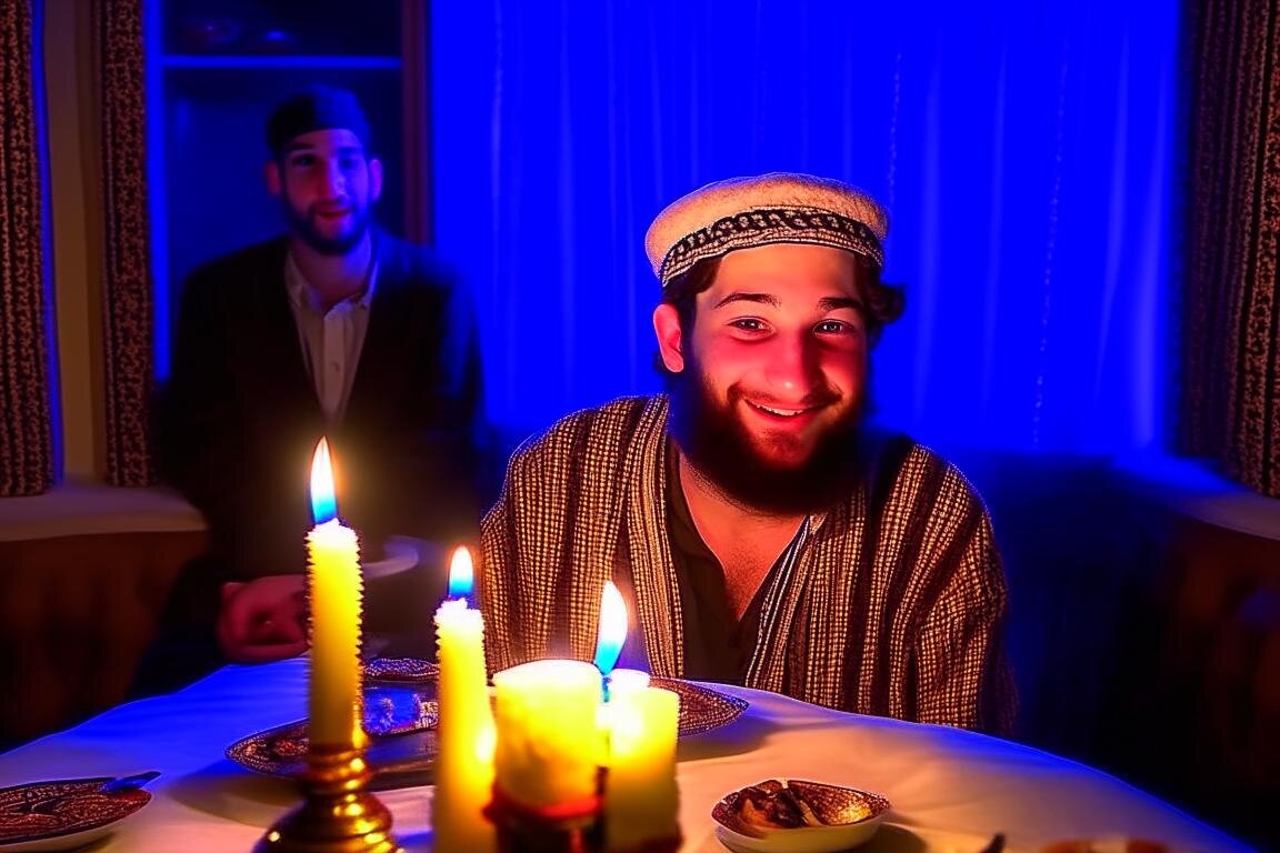 Вариации ЖПТ-бота на тему "Хватовка Ханука Менора латкес"