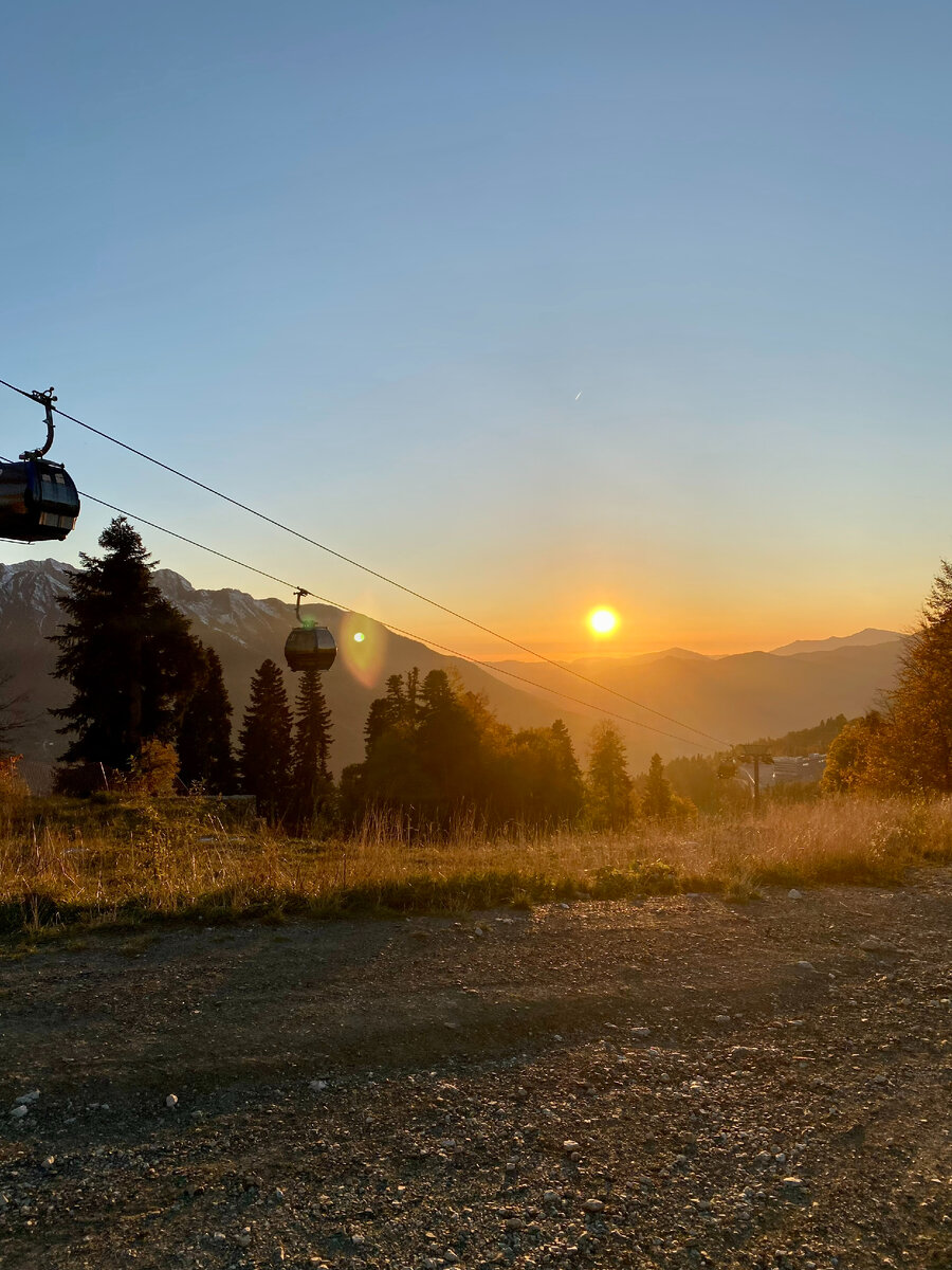Осень в горах не просто золотая, огненная!