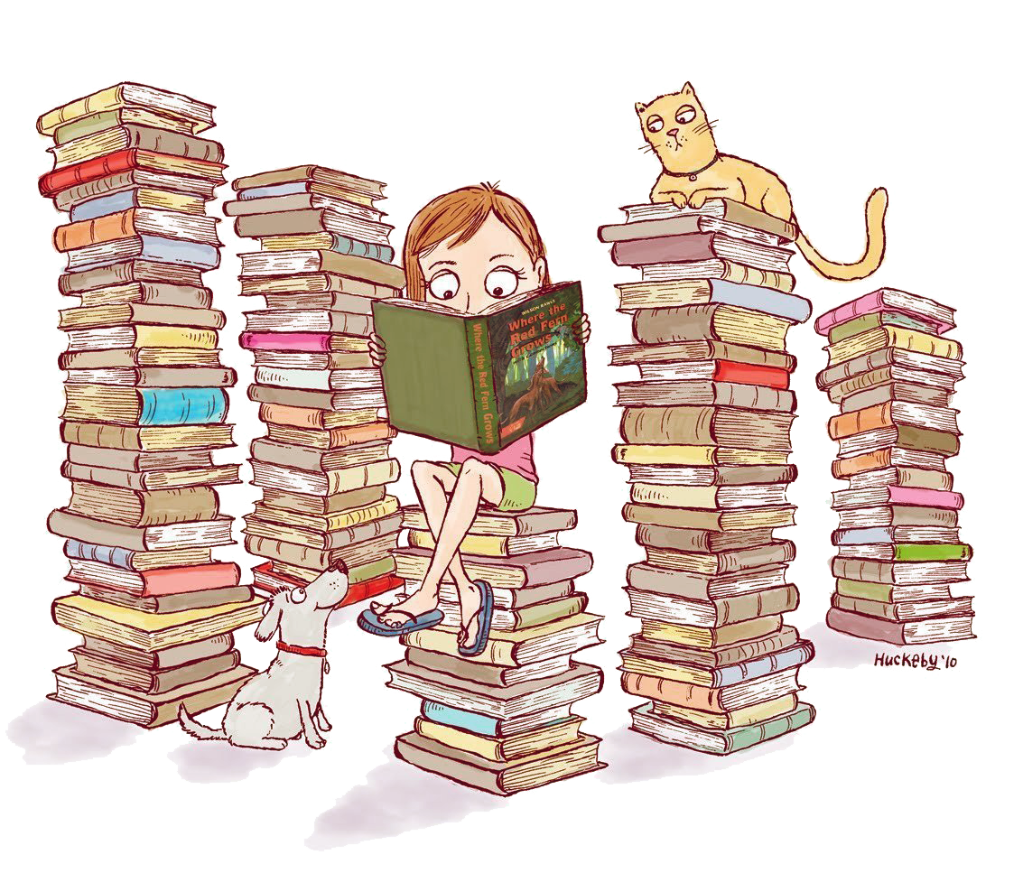 Много-много книг. Надо читать больше! Изображение из интернета