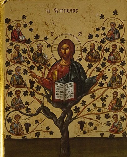 Лоза. Современная греческая икона.