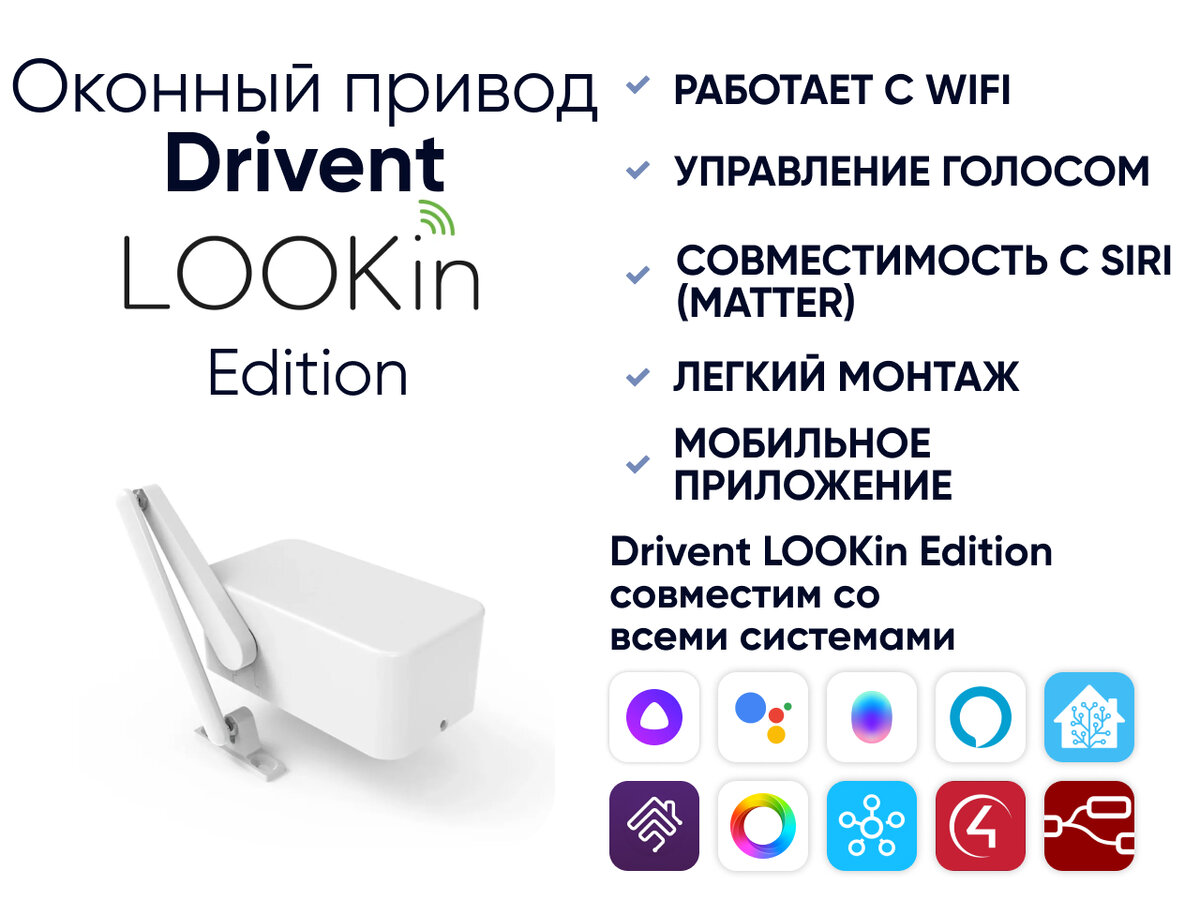 Оконные приводы Drivent V1 и Drivent V2 | LOOKin | Дзен