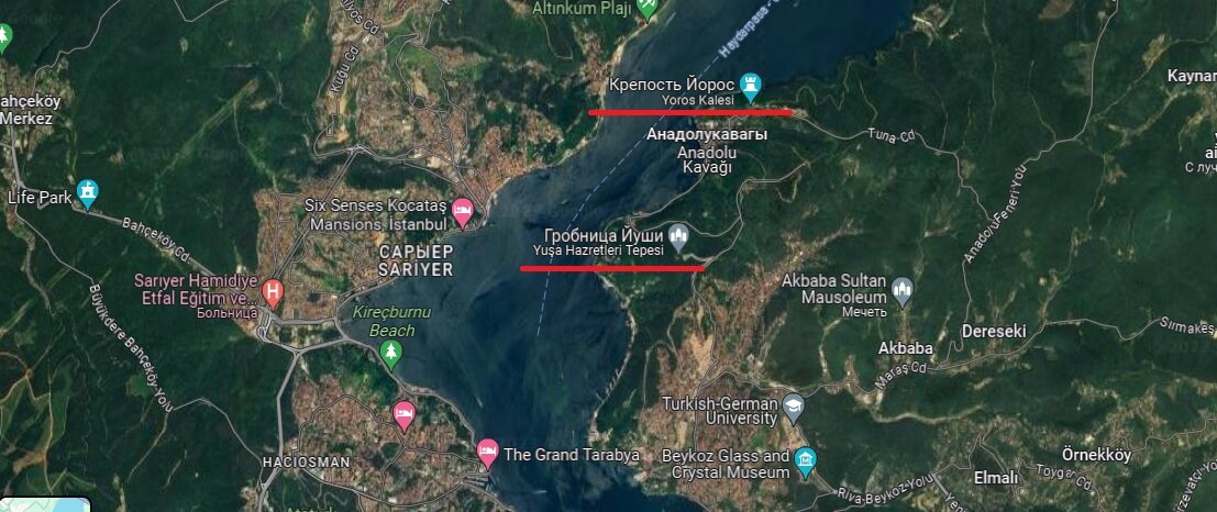 Gogle карты Крепость Йорос