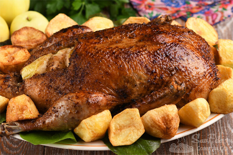 Утка с яблоками (мой любимый способ приготовления)