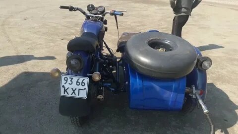 Мотоцикл Урал с установленным ГБО