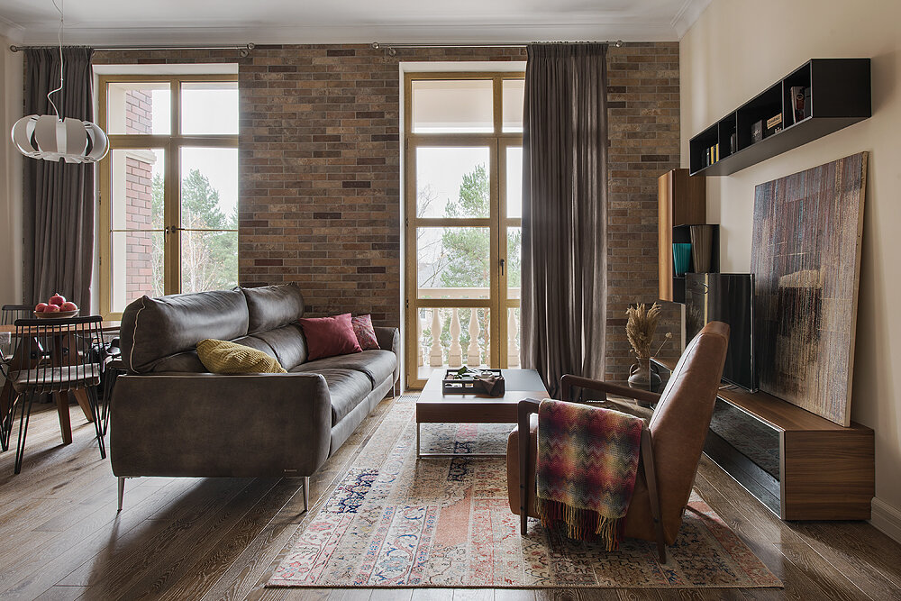 Проект интерьера трёхкомнатной квартиры. Архитектор Насонова Анна