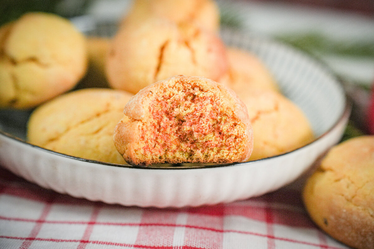 Миндальное печенье с мандаринами