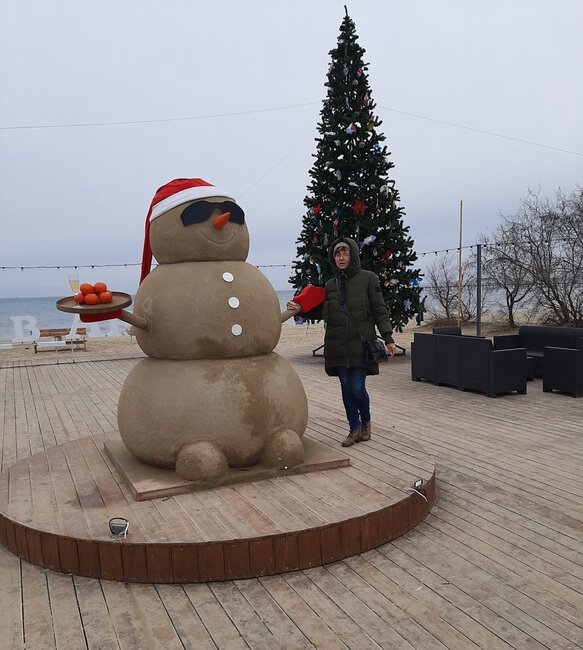 Январь 2021 года, фото из архива автора. Наша первая зима в Анапе.