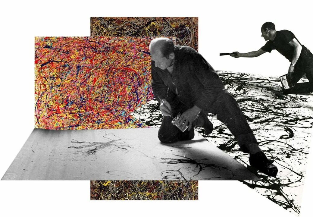 Пол Джексон Поллок (28 января 1912 - 11 августа 1956) - американский художник. Крупная фигура в движении абстрактного экспрессионизма, Поллок был широко известен своей "капельной техникой" - выливанием жидкой бытовой краски на горизонтальную поверхность, что позволяло ему рассматривать и раскрашивать свои холсты со всех сторон.