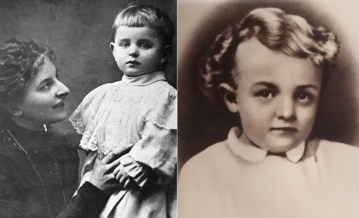 1. Андрей Арманд с матерью И. Арманд. 2. Володя Ульянов в возрасте 4 лет