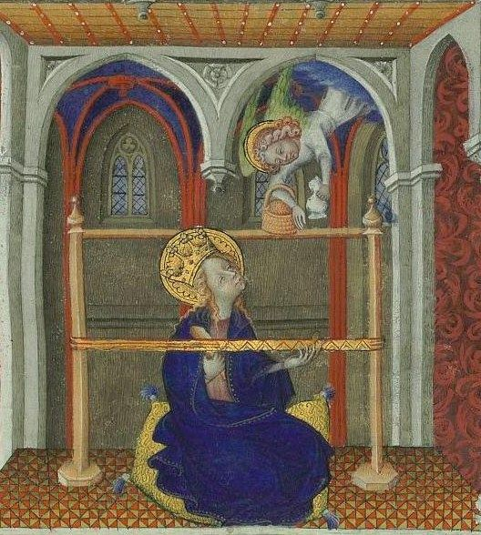 Horae ad usum Parisiensem [Grandes Heures de Jean de Berry]. Дата издания : 1400-1410 https://gallica.bnf.fr/ark:/12148/btv1b520004510/f75.item