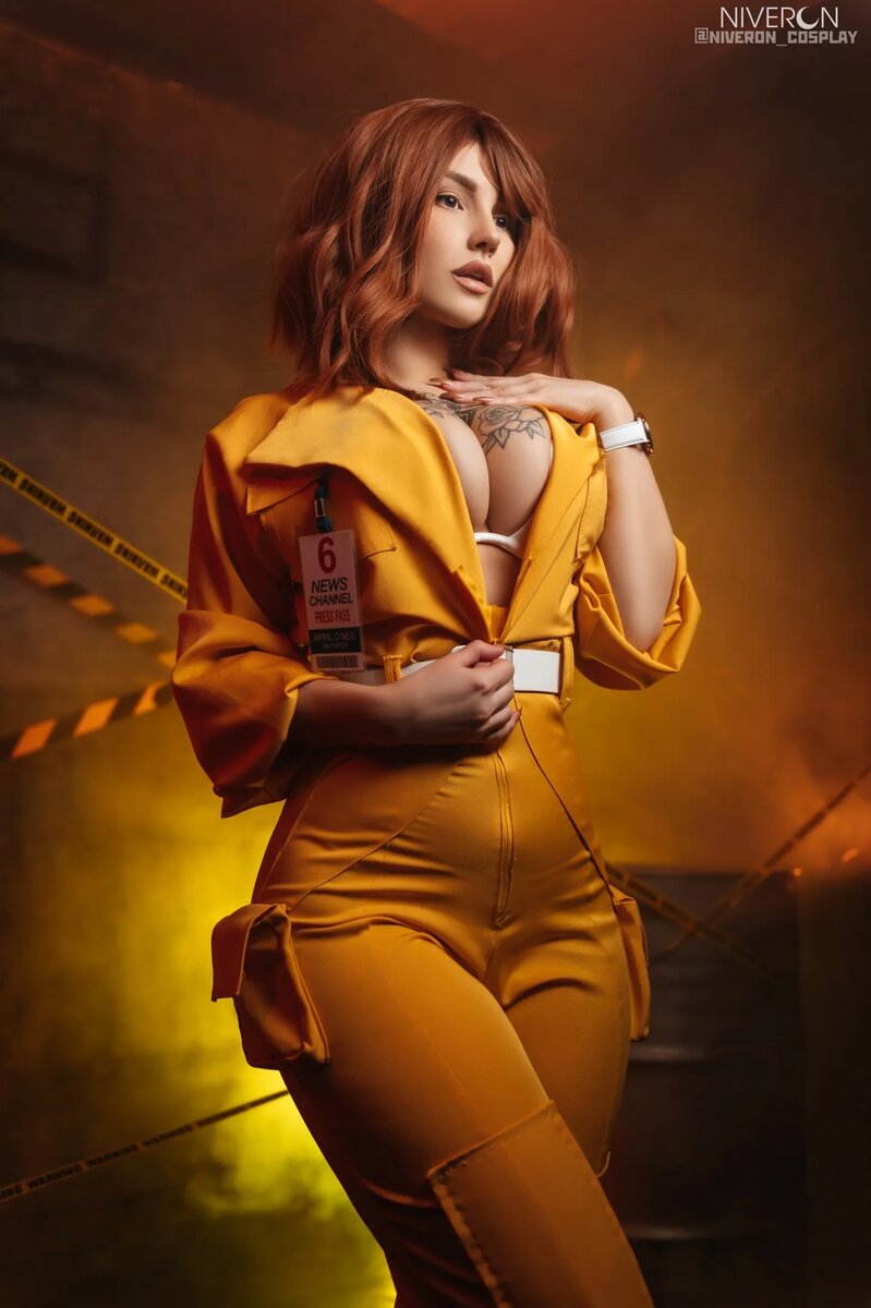 Косплей на Эйприл О'Нил из «Черепашек-ниндзя». Косплеер: Марианна Ниверон. Источник: vk.com/niveron_cosplay    📷