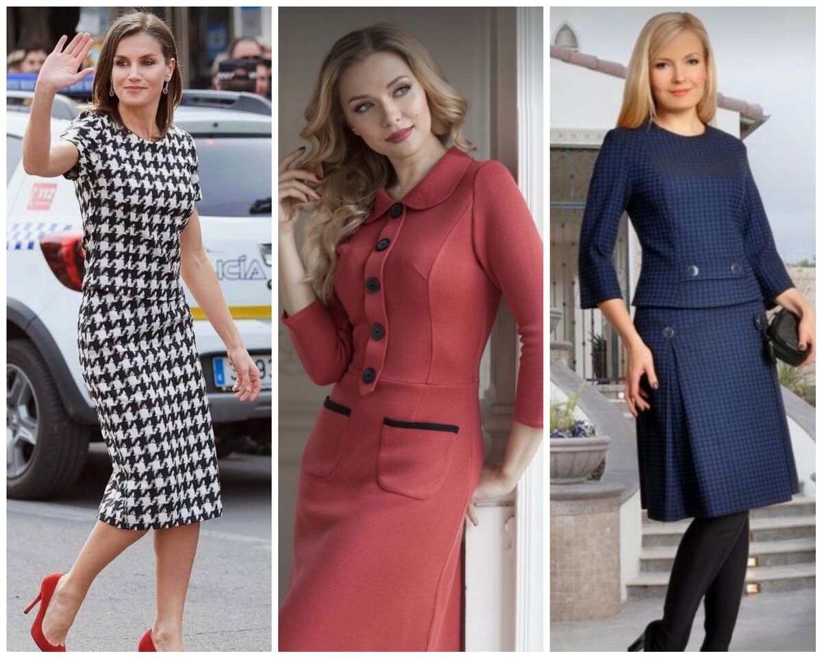 Образы,, которые подчеркивают талию при прямоугольном типе фигуры.