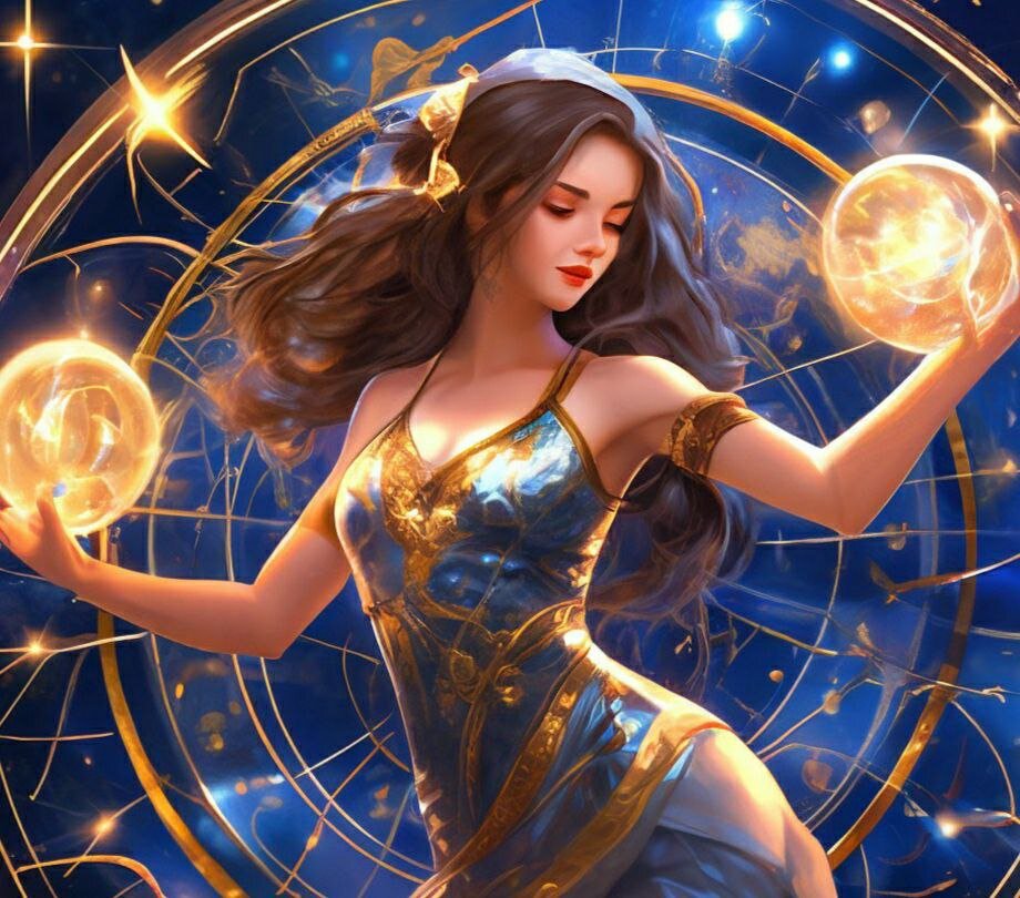 Весы и Скорпион. Изображение сгенерировано с помощью нейросети Шедеврум