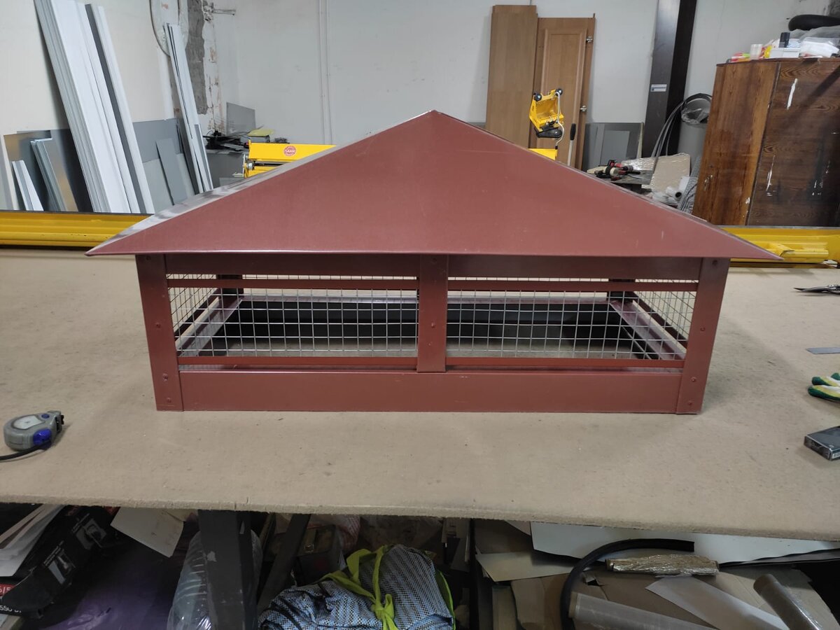 Простой колпак с сеткой.