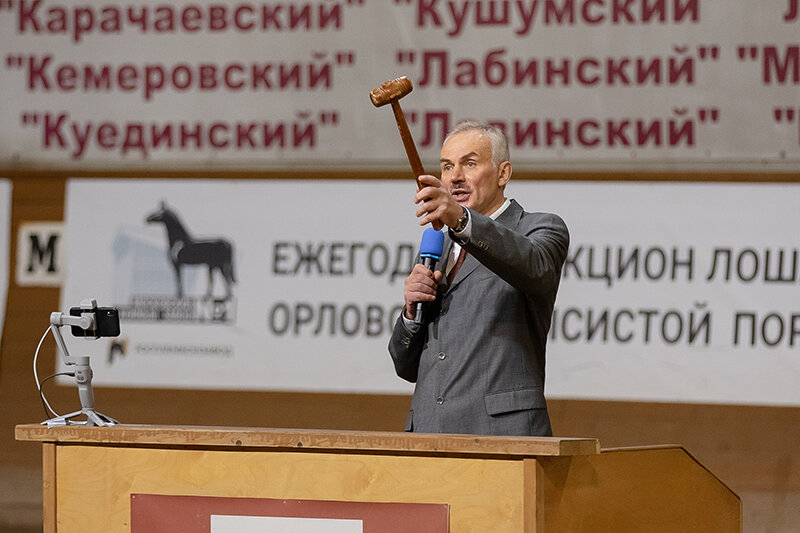 Ю.Б. Прохоров. Аукцион-2023. Фото: С. Рязанцева