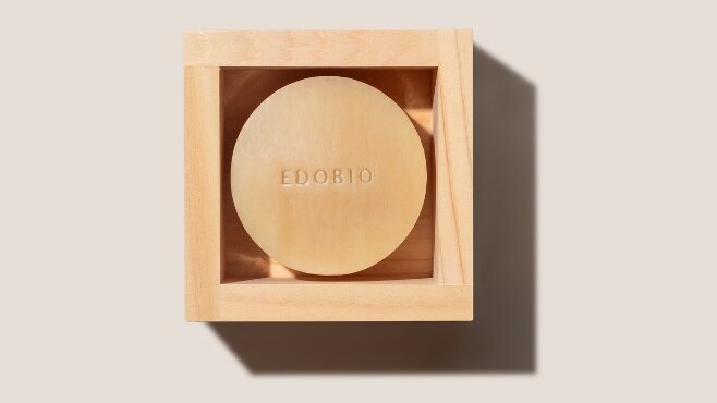 Мыло в деревянной упаковке Edobio.