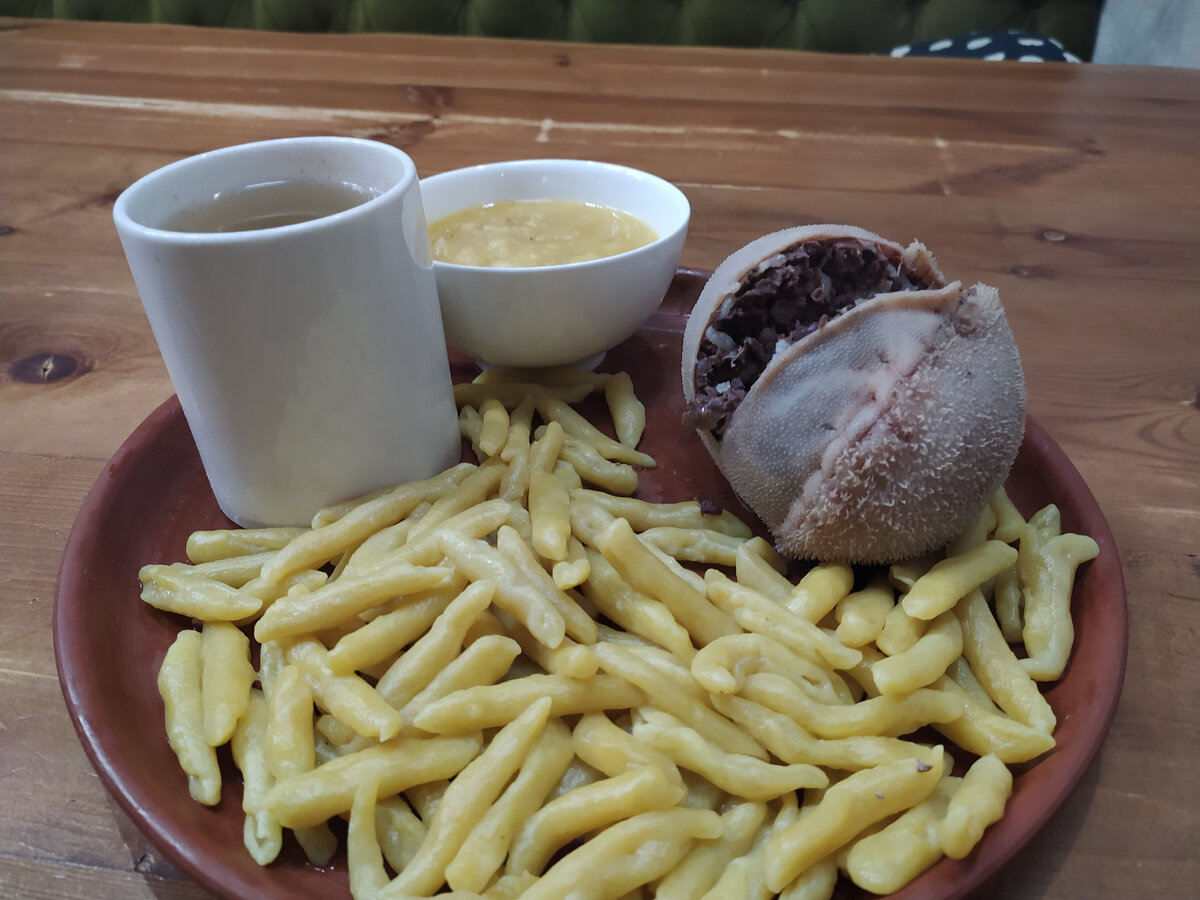 Галушки с ливером
