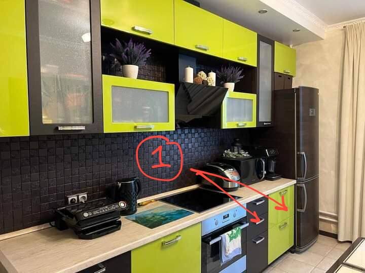 разбор кухни. фото от подписчика