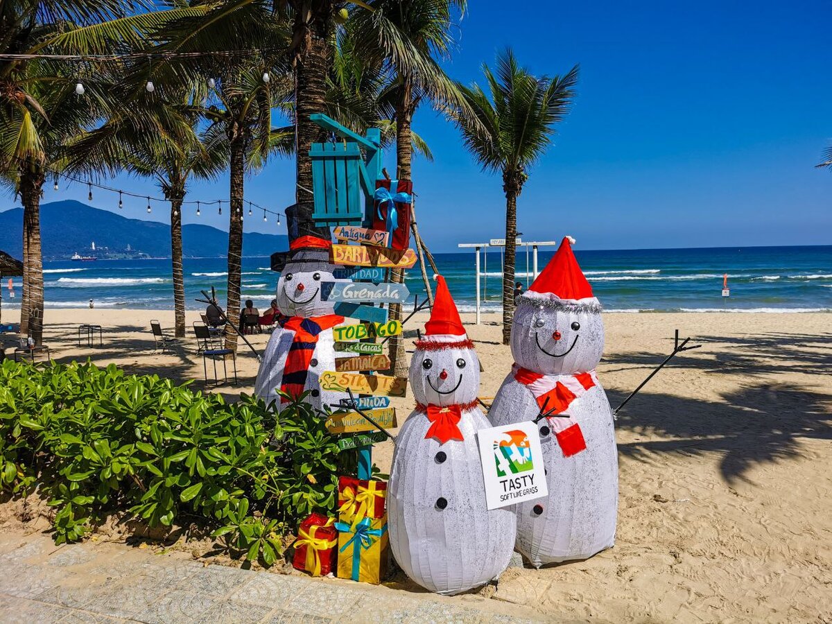 пляж Дананга.