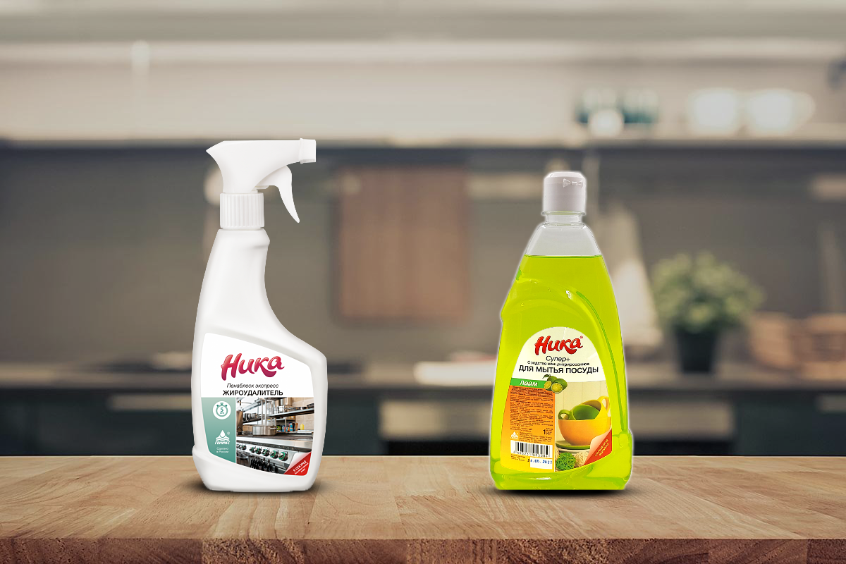                Ника Пенаблеск Жироудалитель                           Ника Супер + для мытья посуды